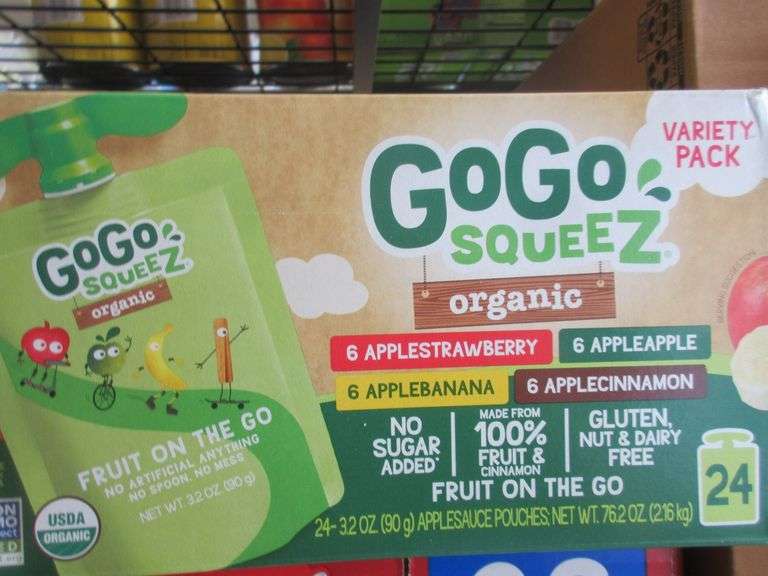 Rice Krispies Treats, GoGo Squeez Organic Fruit Pouch Variety Pack, Snack Pack Pudding Pack