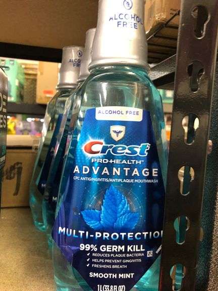 4) Dude Wipes, 3) Crest Mouthwash