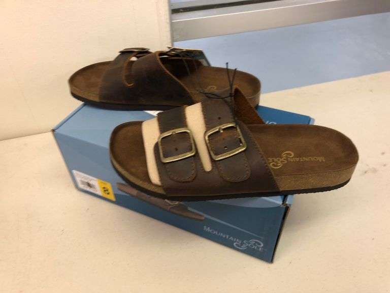 Mountain Sole Buckle Leather Sandal