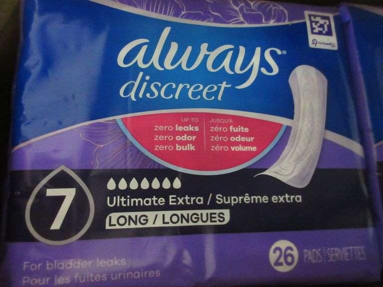 Always Discreet Womans Pads Size 7