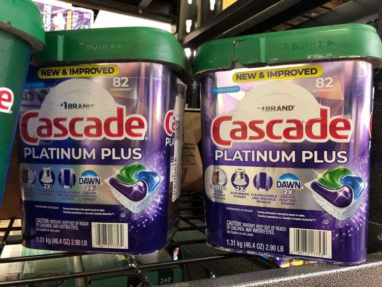 2) Cascade Platinum Plus, Cascade Total Clean