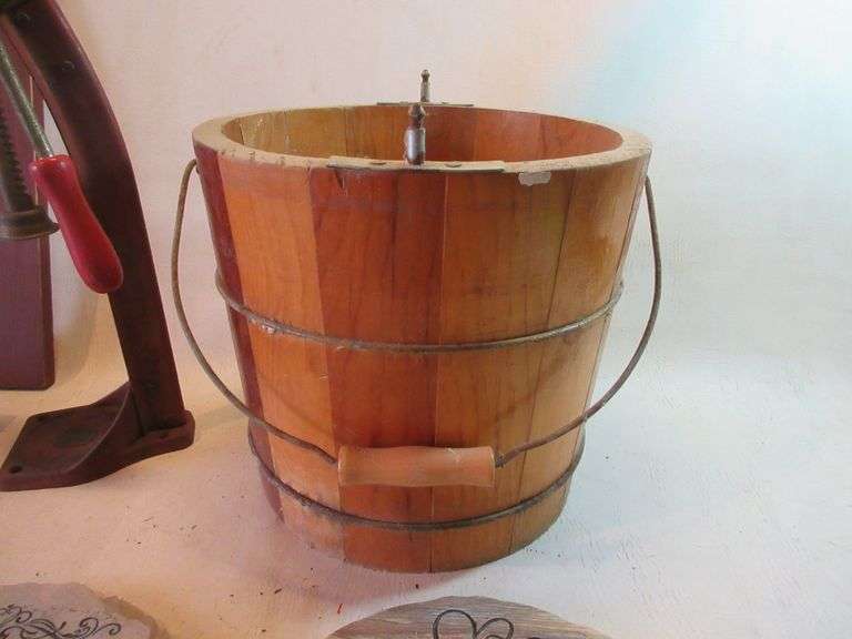 Wood Bucket, Bottle Capper, Frame, More