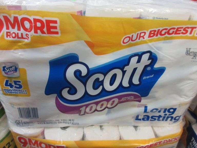 3) Scott Brand Bath Tissue