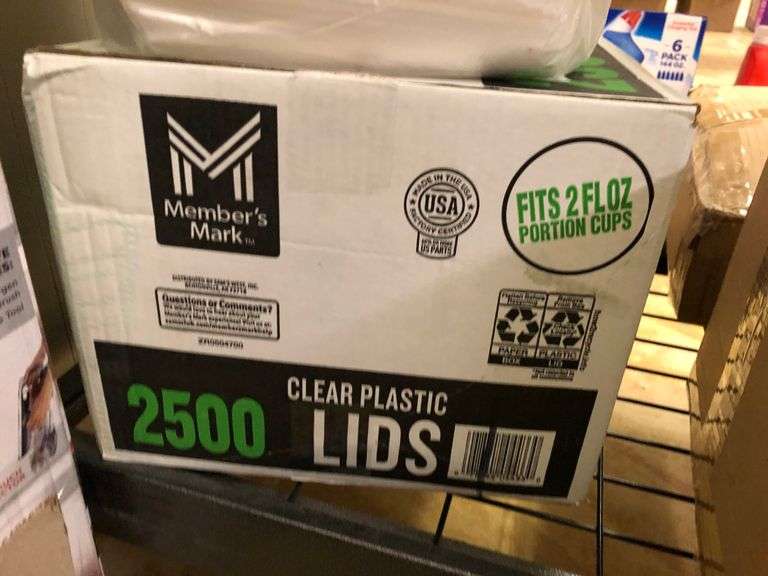 Clear Plastic Lids, Wrapped Straws