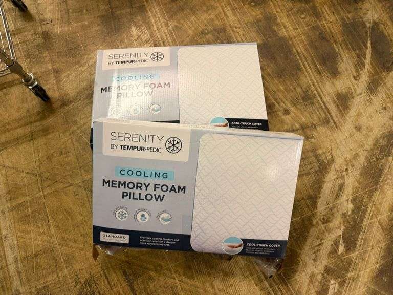 2) Serenity Cooling Memory Foam Pillows