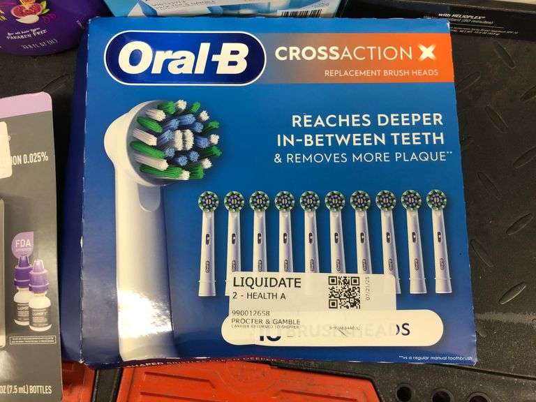 Oral-B Crossaction X Replacement Brush Heads, Bausch+Lomb Lumify Eyedrops, Aussie Multi Miracle Sham