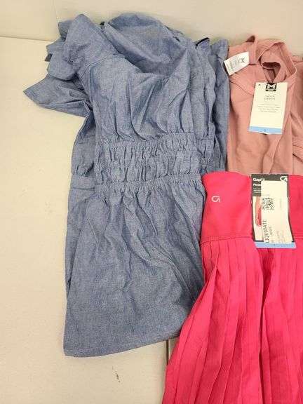 8) Button Down Shirts, Pleated Skirt, Gauze Dress, Cardigan, Shorts, Tank Dress