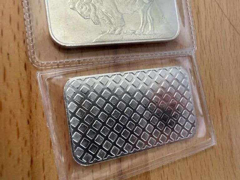 4) 1oz Buffalo Silver Bars
