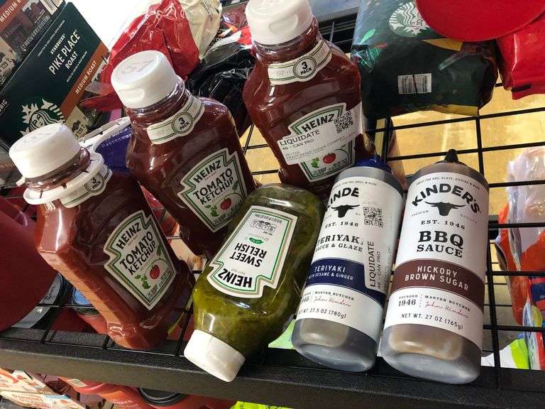 Heinz Tomato Ketchup 3pk, Heinz Sweet Relish, Kinder's Teriyaki Sauce And Kinder's BBQ Sauce