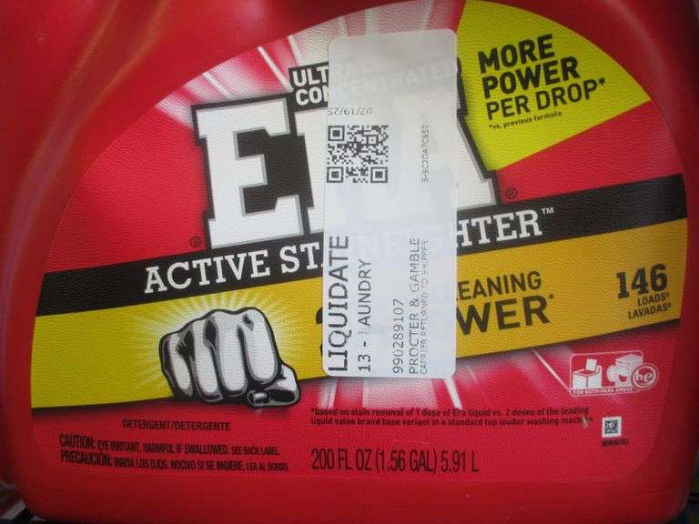 ERA Stain Fighter, Persil Cleaner, Clorox Stain Remover