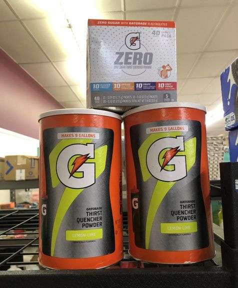 2) Gatorade Thirst Quencher Powder, Gatorade Zero Zero Sugar Thirst Quencher Powder Variety Packets
