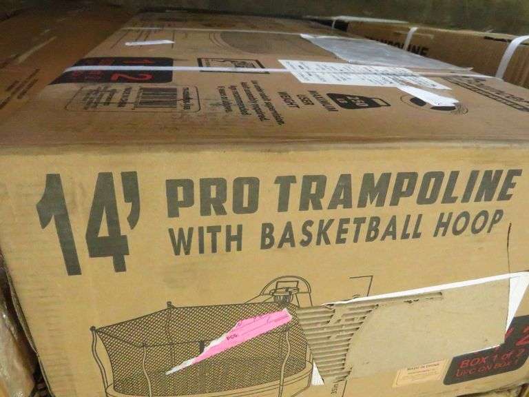 Pro Trampoline with Basketball Hoop