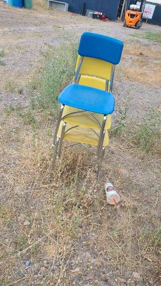 Desk, Table and Assorted Chairs