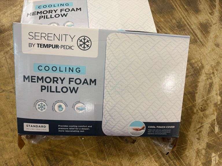 2) Serenity Cooling Memory Foam Pillows