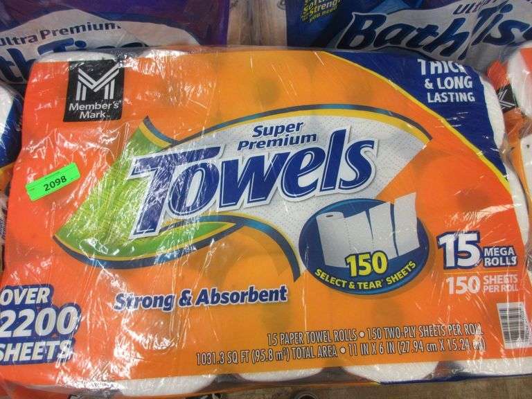 3) Super Premium Paper Towels