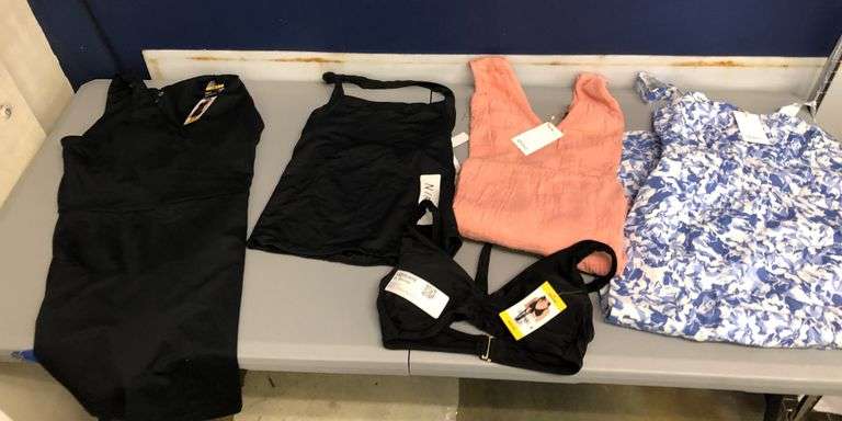 2) Quince Dress, Loft Swim Top, Edited Halter Top, GapFit Tank Dress