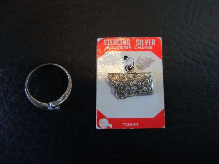 Sterling Silver Ring and Montana Charm
