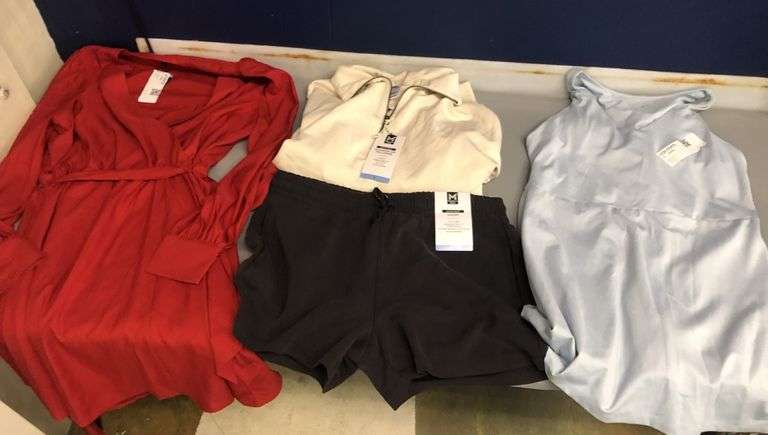 GapFit Active Dress, Express Dress, Quarter Zip Pullover, Sandwash Short