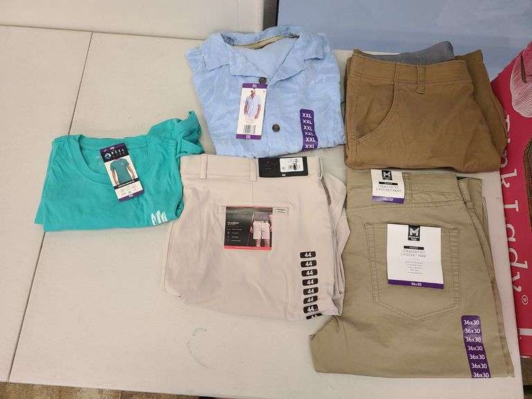 5) Men's Pants, Shorts, Shirts