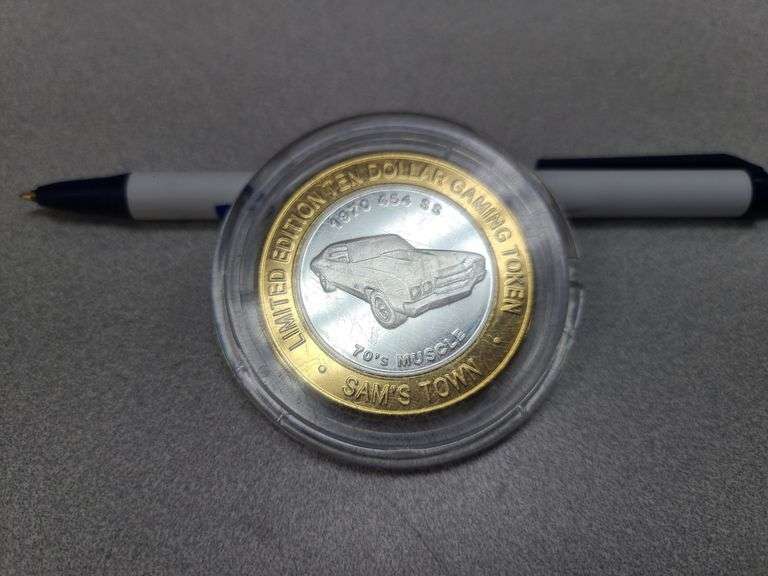 1994 PCS World War II Allies Retake Gold Stamp, Limited Edition Dollar Gaming Token