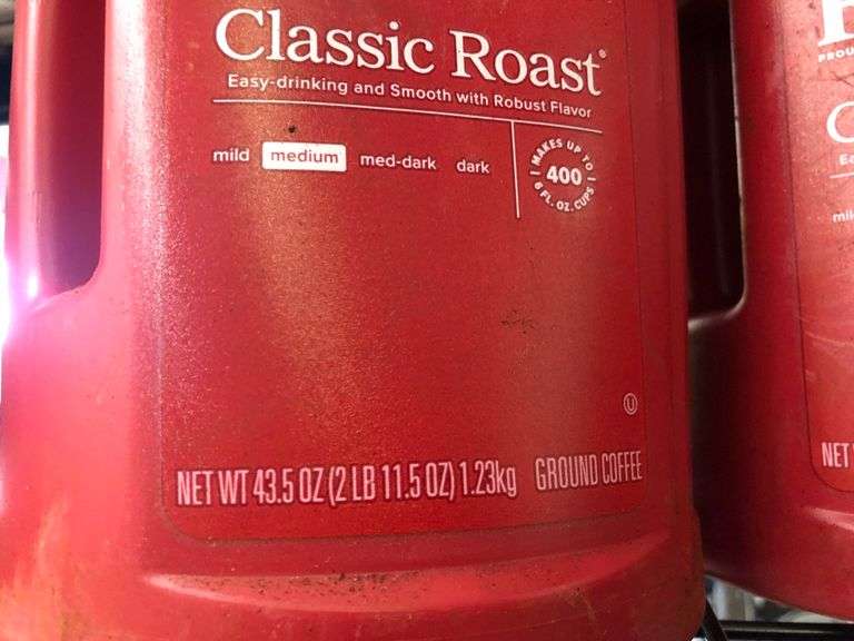 3) Folgers Classic Roast Ground Coffee