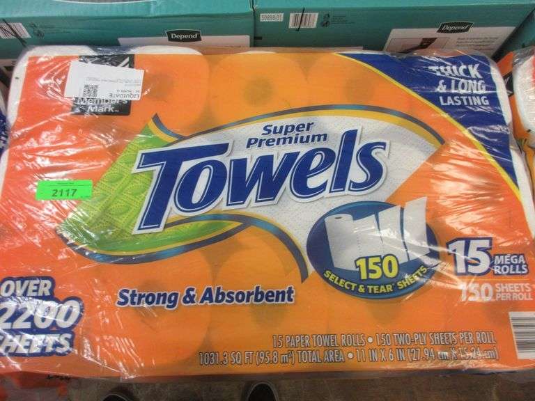 3) Super Premium Paper Towels