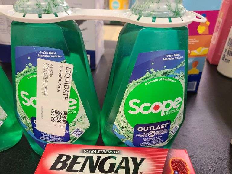 Scope, Bengay, Desitin