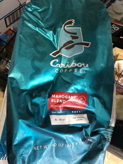 Caribou Coffee Dark Roast Ground Coffee, Pure Cane Suagr Packets