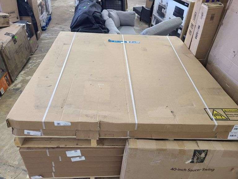 2) Lifetime 60-Inch Round Stacking Tables