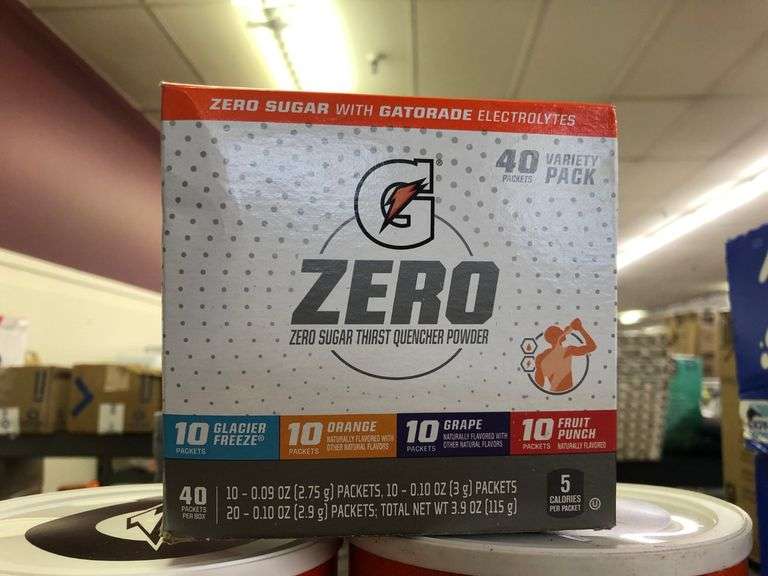 2) Gatorade Thirst Quencher Powder, Gatorade Zero Zero Sugar Thirst Quencher Powder Variety Packets