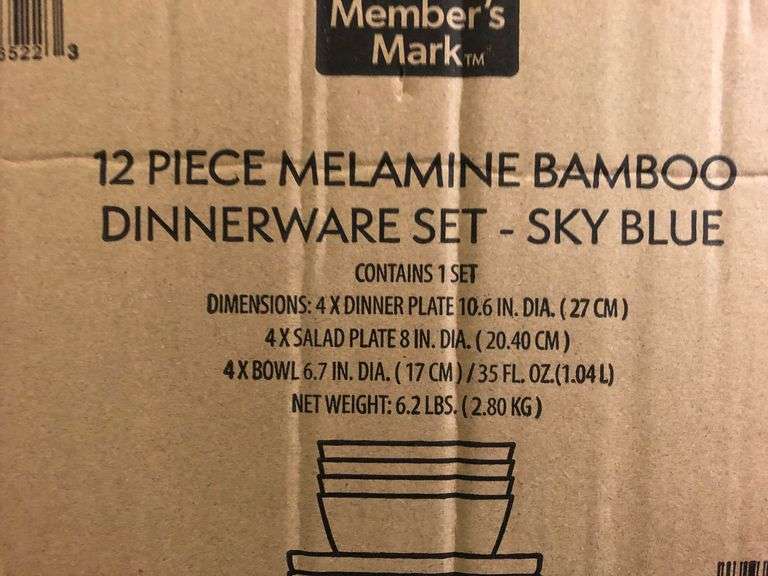 Melamine Bamboo Dinnerware Set