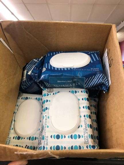 Box Of Flushable Wipes