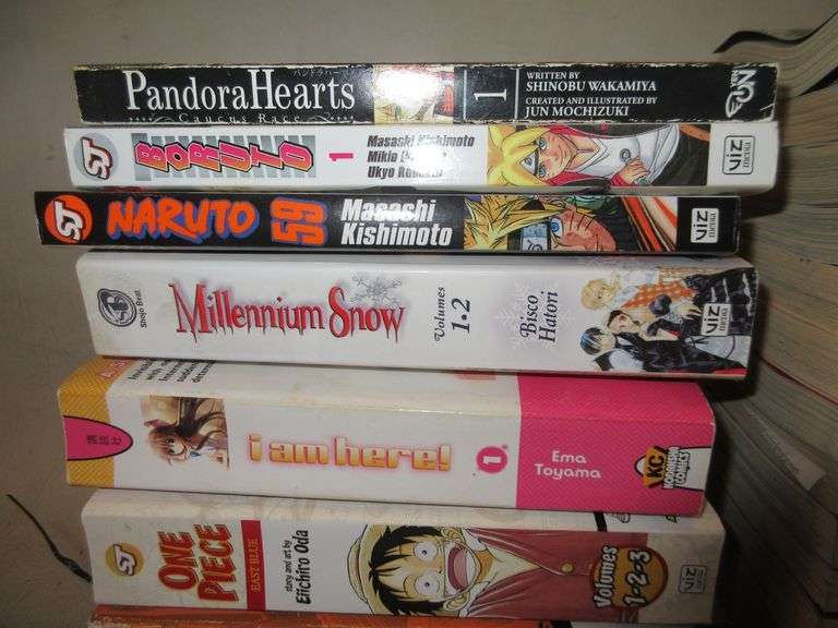 Naruto, One Piece, Other Shonen Manga Books