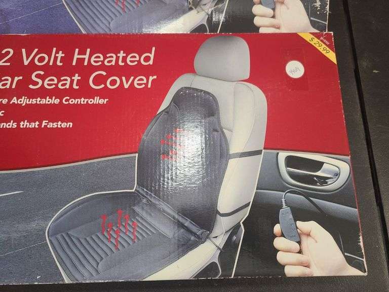 2) Apollo 12 Volt Heated Car Seat Covers