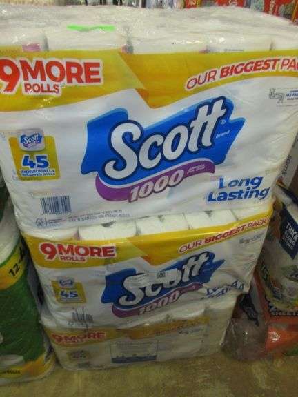 3) Scott Brand Bath Tissue