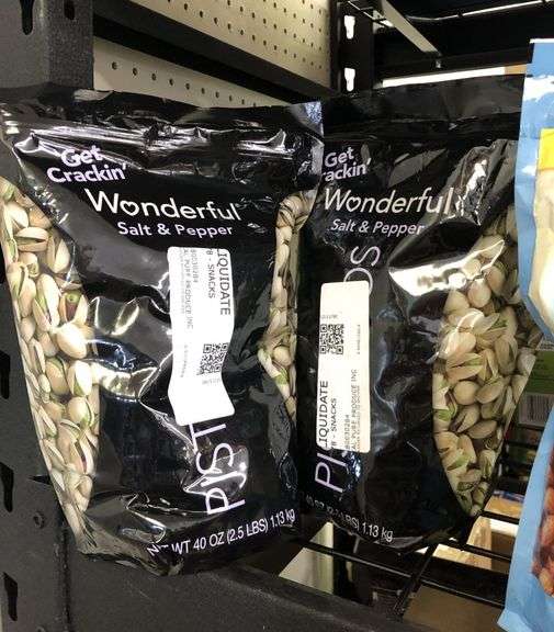 2) Wonderful Salt And Pepper Pistachios
