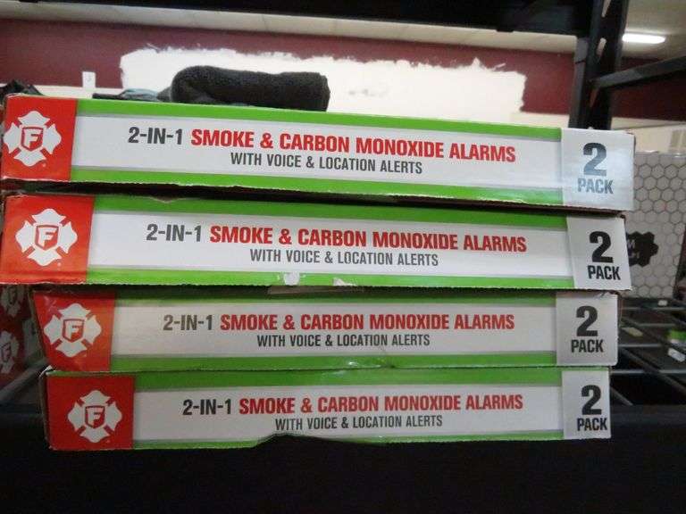4) 2-in-1 Smoke and Carbon Monoxide Alarms
