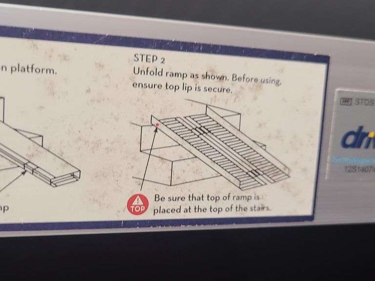 Drive Wheelchair / Scooter Folding Ramp with Cover