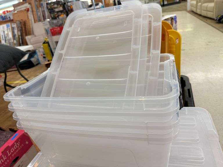 * Plastic Storage Totes