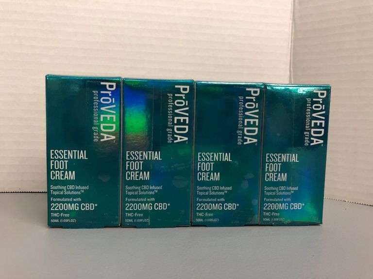 4)  Proveda Essential Foot Cream Professional Grade CBD Infused