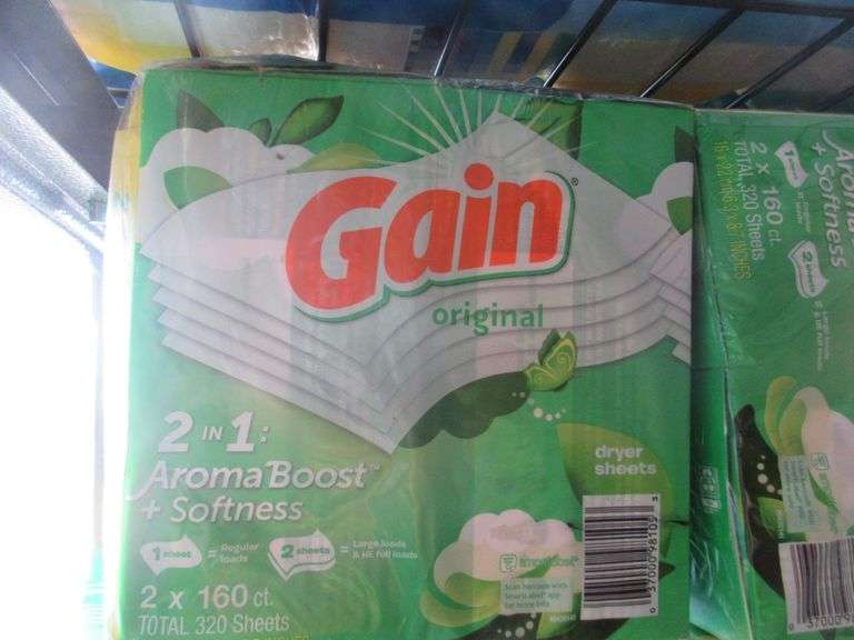 2) Gain Flings 4-Packs, 2) Gain Orignal Dryer Sheets