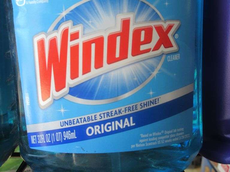 2) Windex Glass Cleaner, Super Clean Degreaser