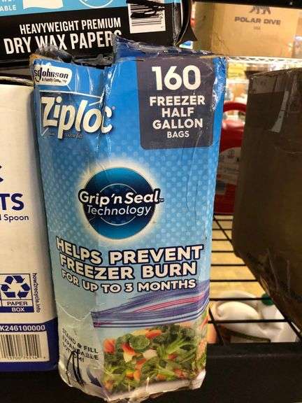 2) Dry Wax Papers, Hefty Cutlery Packets, Ziploc Freezer Bags