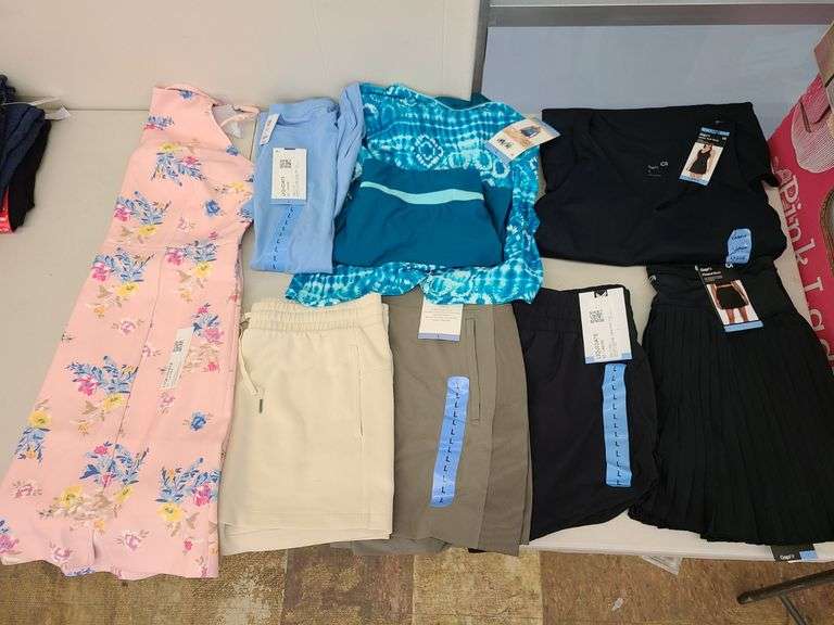 8) Women's Dress, Shorts, Pleated Skirt, Tank Dress, Tankini Set, Shirt