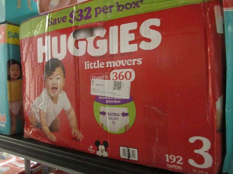 Pampers Wipes Sensitive, Huggies Little Movers Size 3