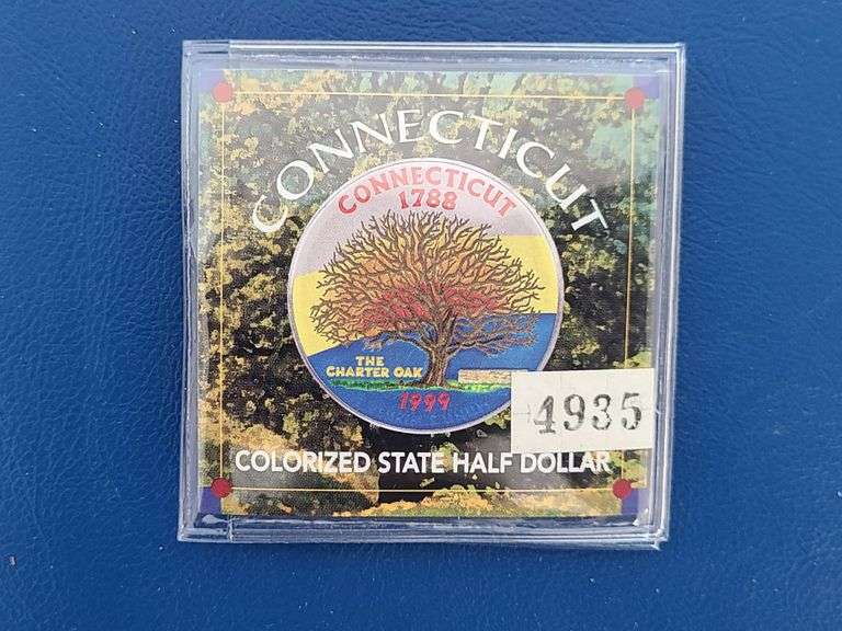 1999 Colorized Connecticut State Half Dollar
