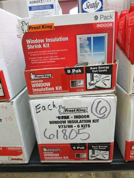 2) Frost King Window Insulation Kit Six Pack