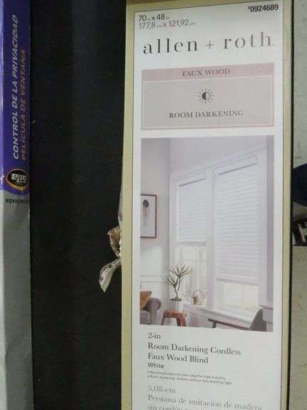 2) Allen+ Roth Faux Wood Blinds