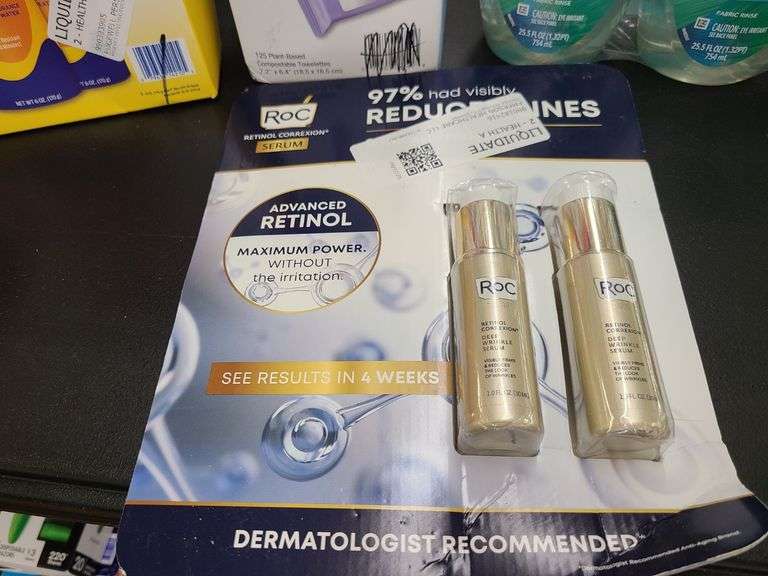 Banana Boat Sun Screen, Neutrogena Makeup Remover, Downy Rinse & Refresh, ROC Deep Wrinkle Serum
