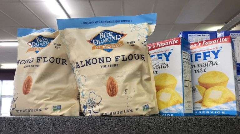 2) Almond Flour, 2) Jiffy Corn Muffin Mix